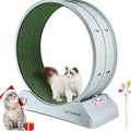 Pet Fitness Wheel - Interactive Treadmill for Cats and Dogs Grey