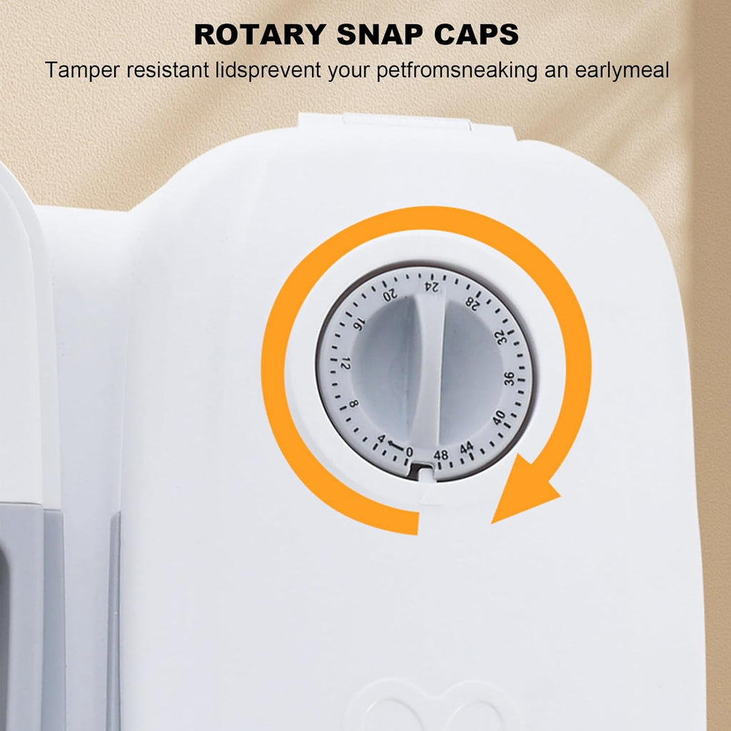 2 Meal Automatic Pet Feeder with Timer for Cats and Dogs-3