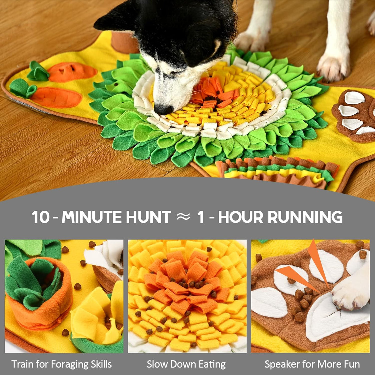 Snuffle Interactive Feeding Mat for Dogs and Pets-1