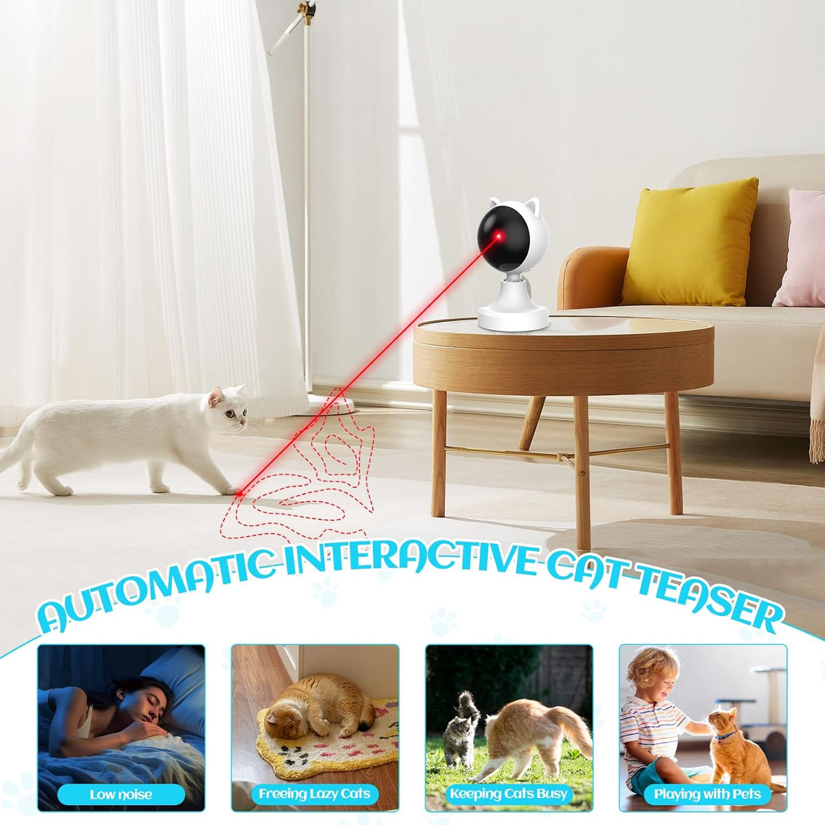 Interactive Laser Toy for Cats with Adjustable Angle-1