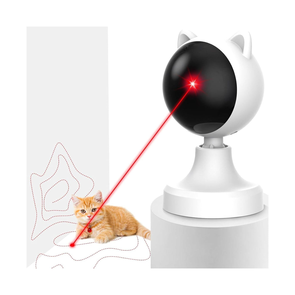 Interactive Laser Toy for Cats with Adjustable Angle-0
