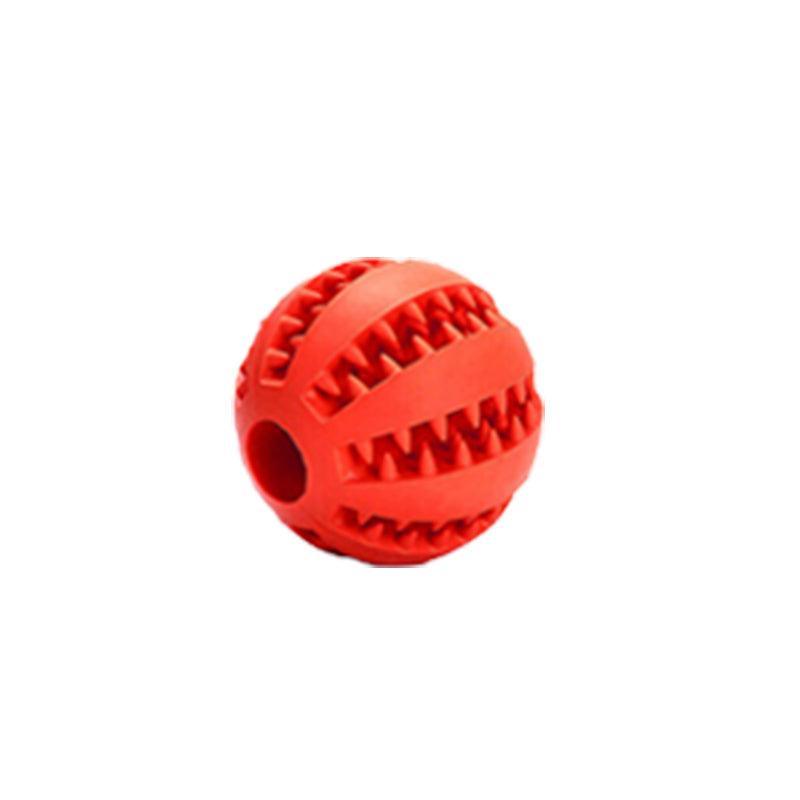 Dog Chew Toy Rubber Ball Treat Dispenser Dental Cleaning Training Play Ball