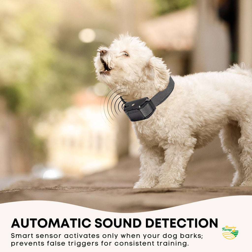 Rooster Farms Citronella Bark Collar Dog Training Sound Spray Rechargeable-3