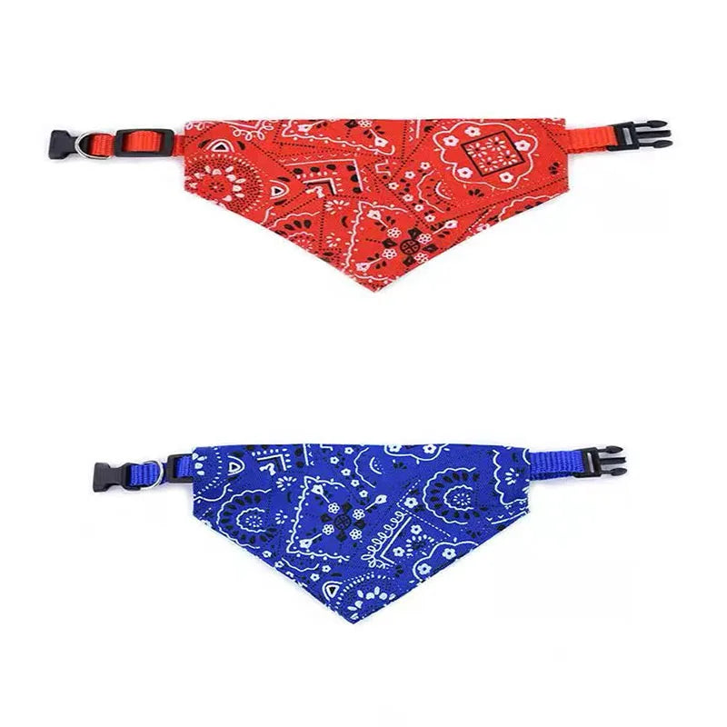 Adjustable Triangular Bandage For Pet Dog Cat Washable Scarf Bandana Collar Bibs Cat Neck Decor Birthday Party Dress Up