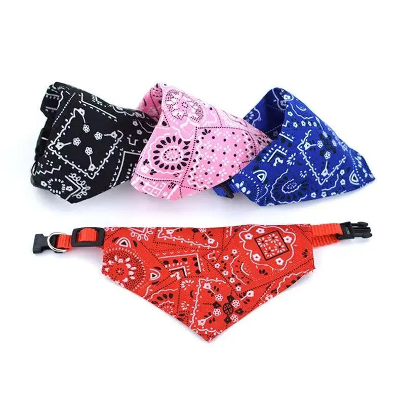 Adjustable Triangular Bandage For Pet Dog Cat Washable Scarf Bandana Collar Bibs Cat Neck Decor Birthday Party Dress Up
