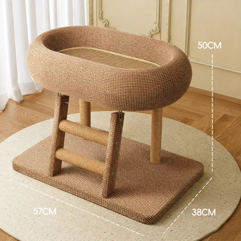 for Cat Tree Stair Climbing Rack Combination Toy Scratch Ball Nest Play Sleep Integrated Scratch-resistant Trees and