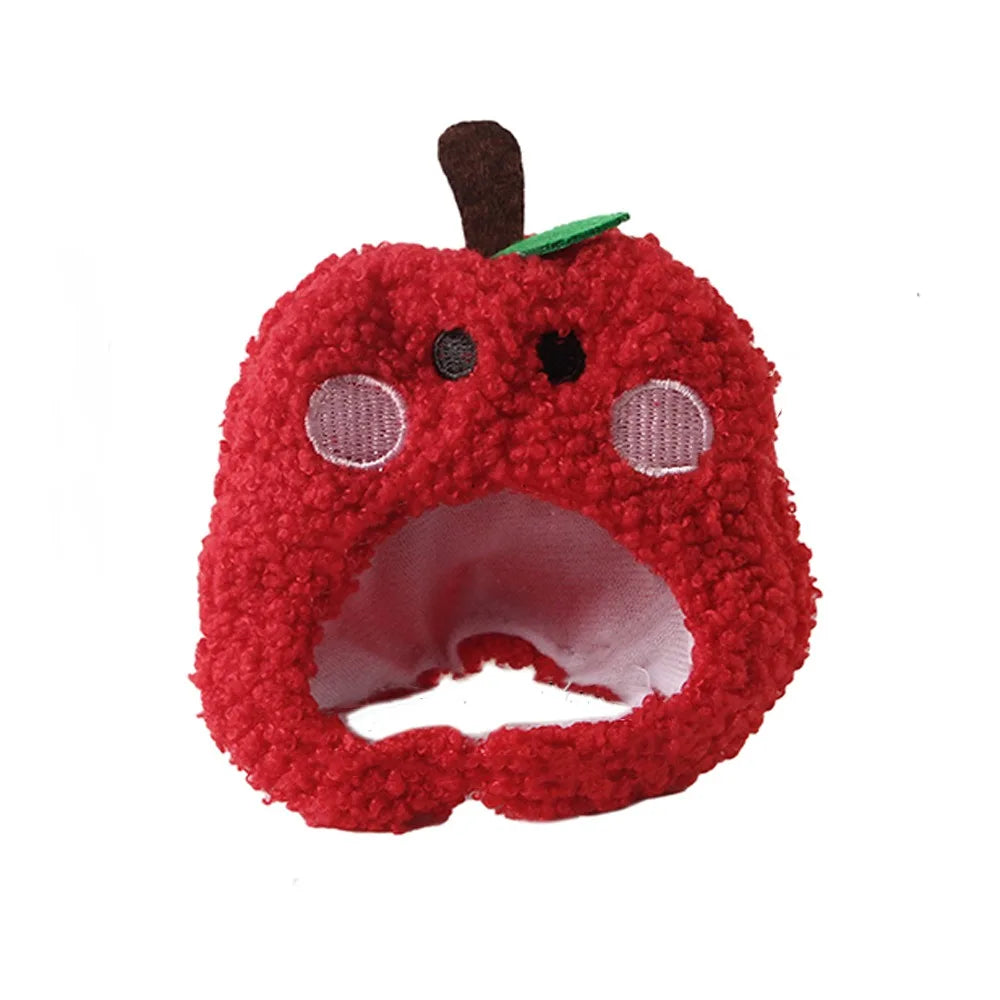 Lovely Accessories Cute Pet Head Hat Plush Elastic Noise Protection Dog Dress Up Cap Soft Warm Pet Costume Party Cosplay
