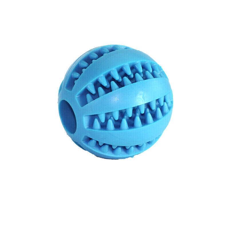 Dog Chew Toy Rubber Ball Treat Dispenser Dental Cleaning Training Play Ball