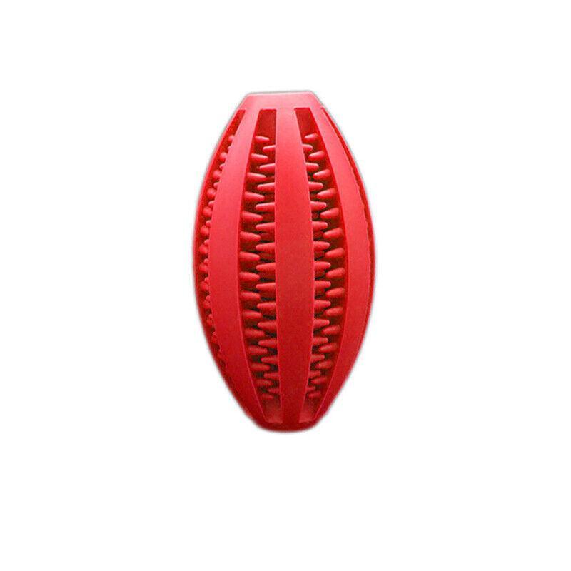 Dog Chew Toy Rubber Ball Treat Dispenser Dental Cleaning Training Play Ball