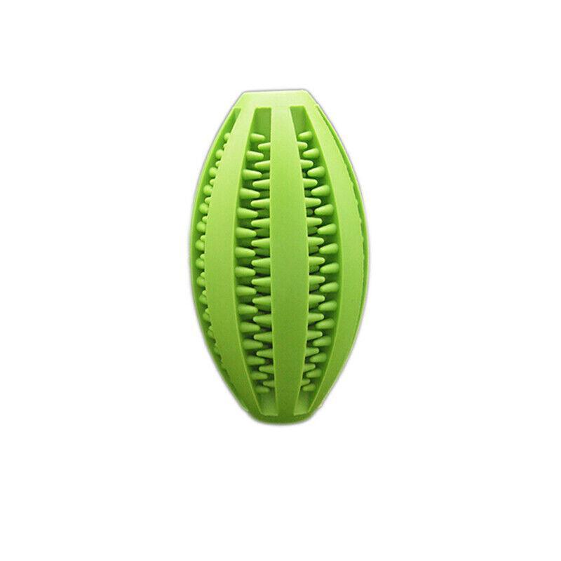 Dog Chew Toy Rubber Ball Treat Dispenser Dental Cleaning Training Play Ball